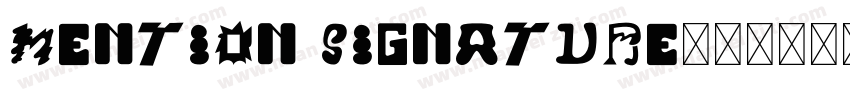 Mention Signature字体转换